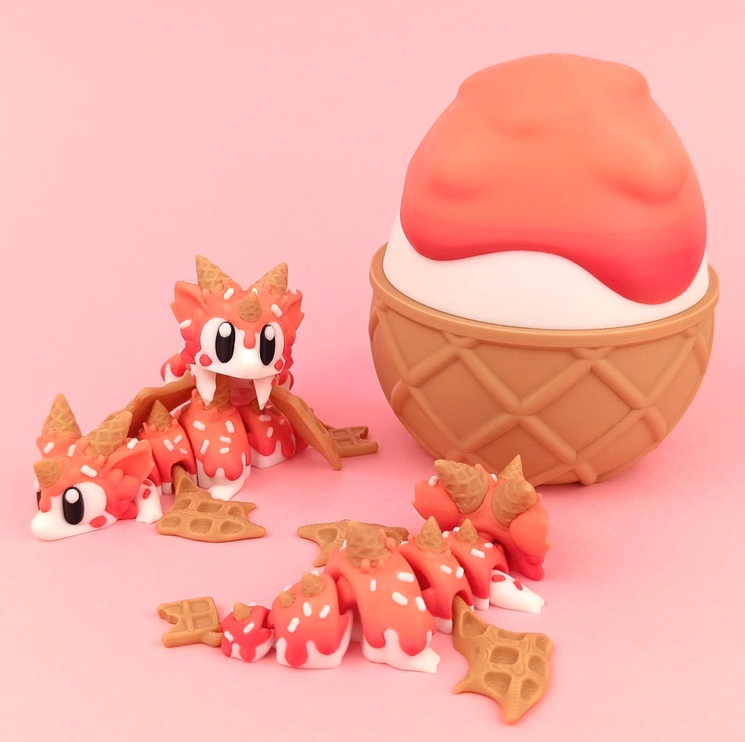 Ice Cream Dragon with Matching Egg
