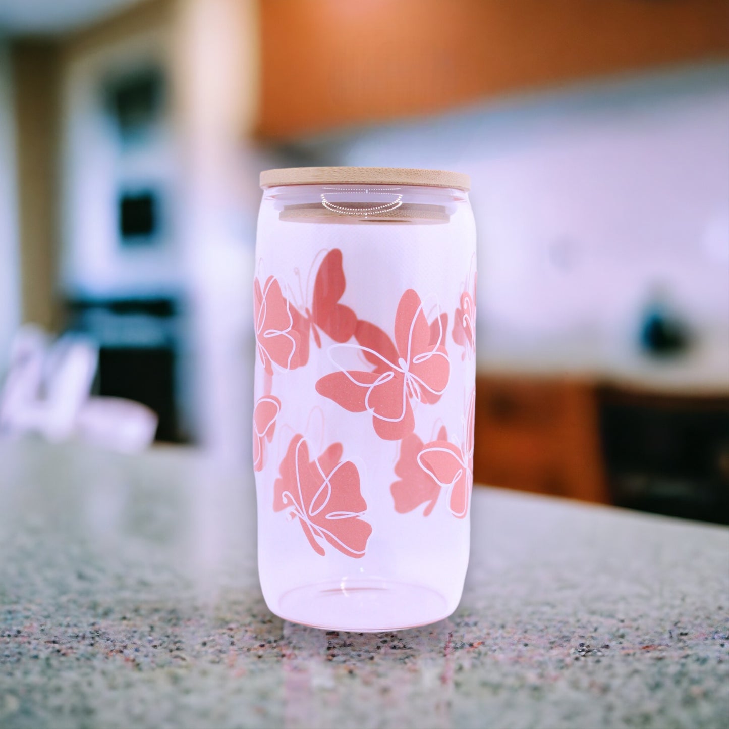 Butterfly Glass Tumbler