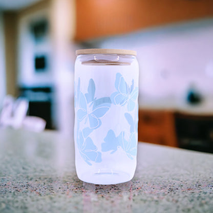 Butterfly Glass Tumbler