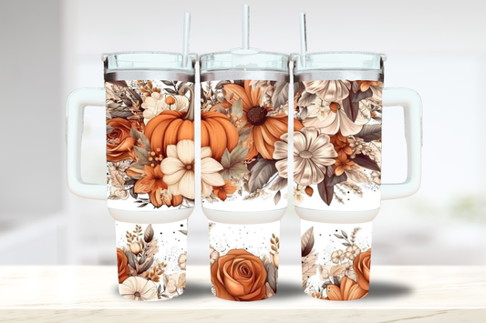 Autumn Pumpkins 40oz Tumbler