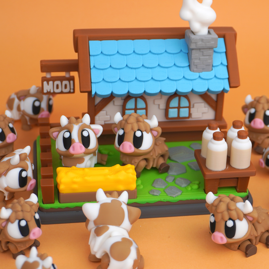 Country House Playset, a 3D printed diorama for Pocket Pals