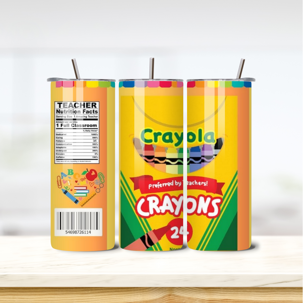 Crayola Pack 20oz skinny insulated tumbler