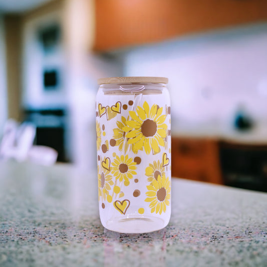 Sunflower Glass Tumbler