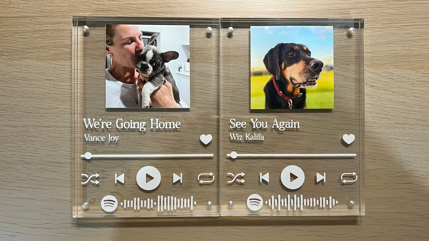 Personalised Spotify Plaque