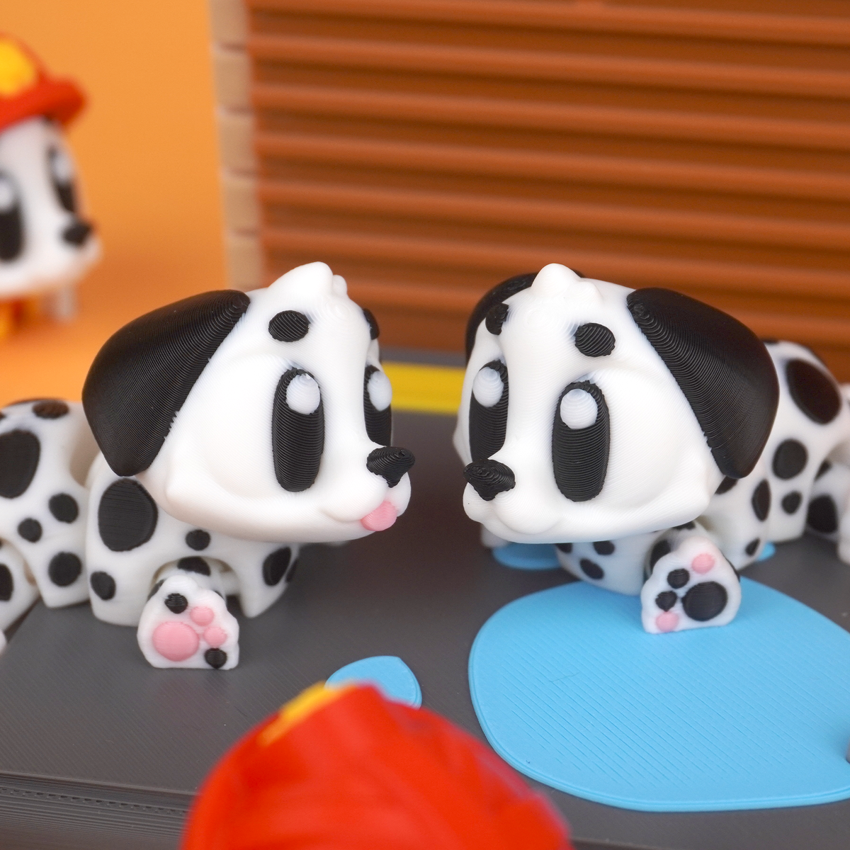 Dalmatian Pocket Pal, a 3D printed flexi dalmatian figurine