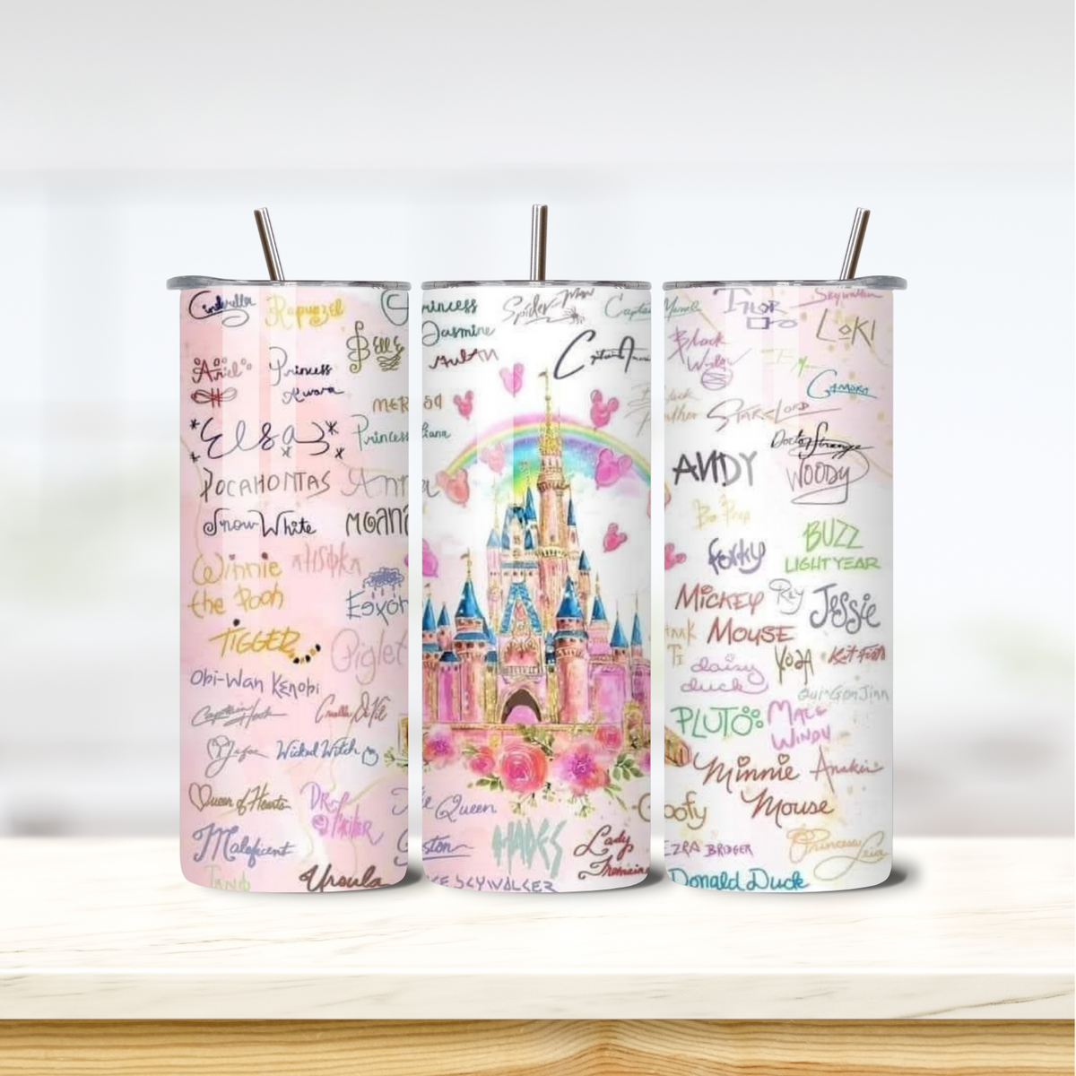 Disney Castle 20oz skinny insulated tumbler