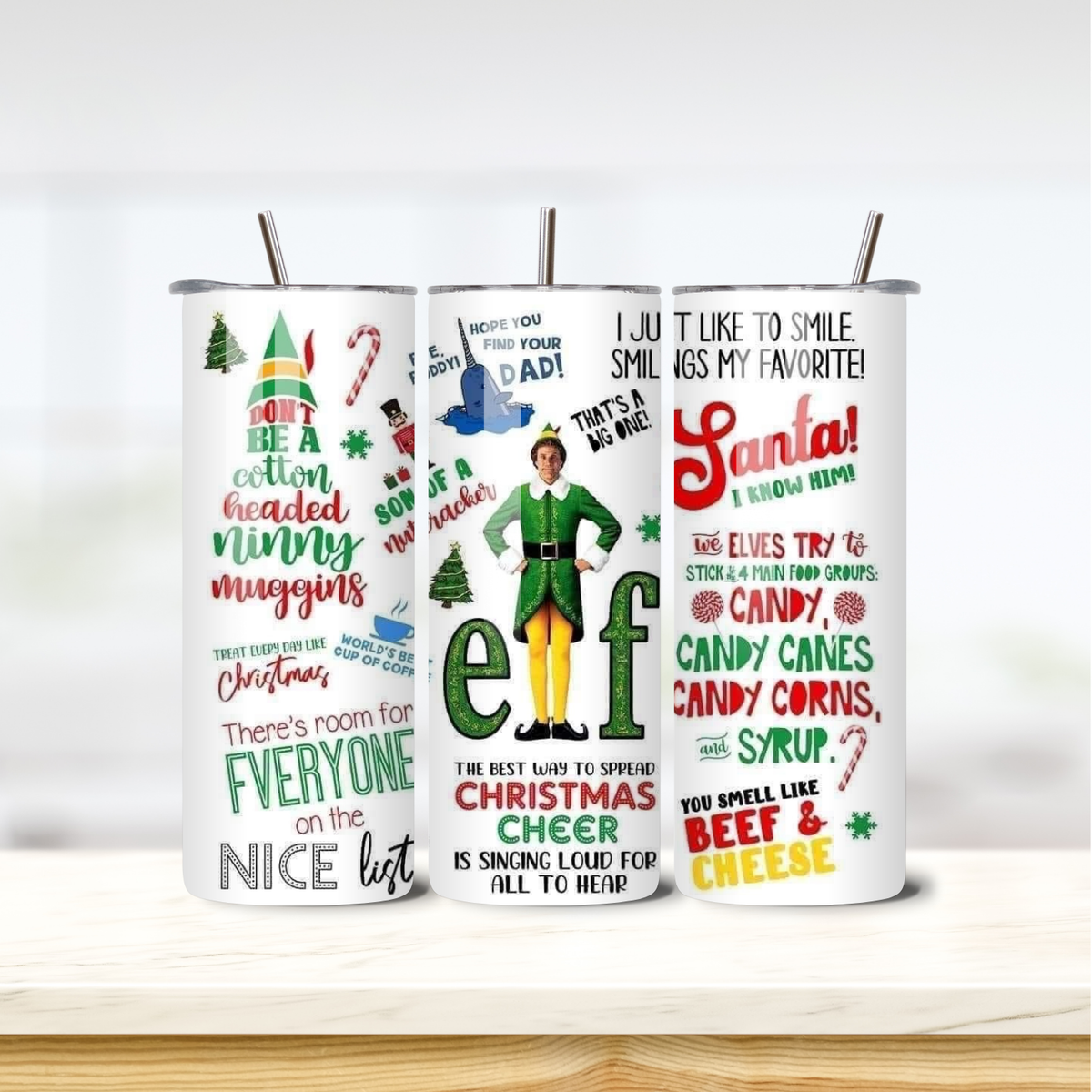 Elf 20oz skinny insulated tumbler