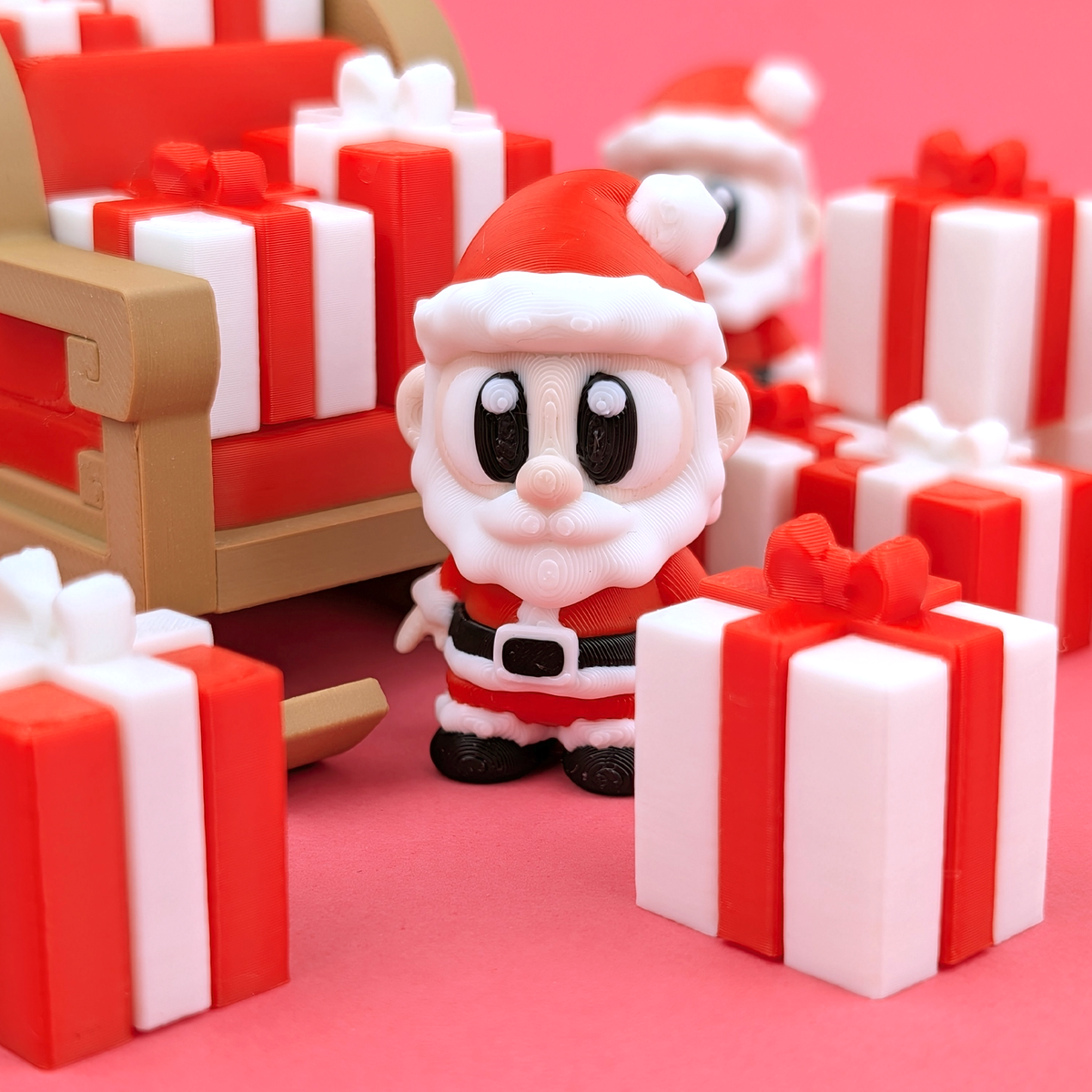 Santa Pocket Pal 3D printed figurine