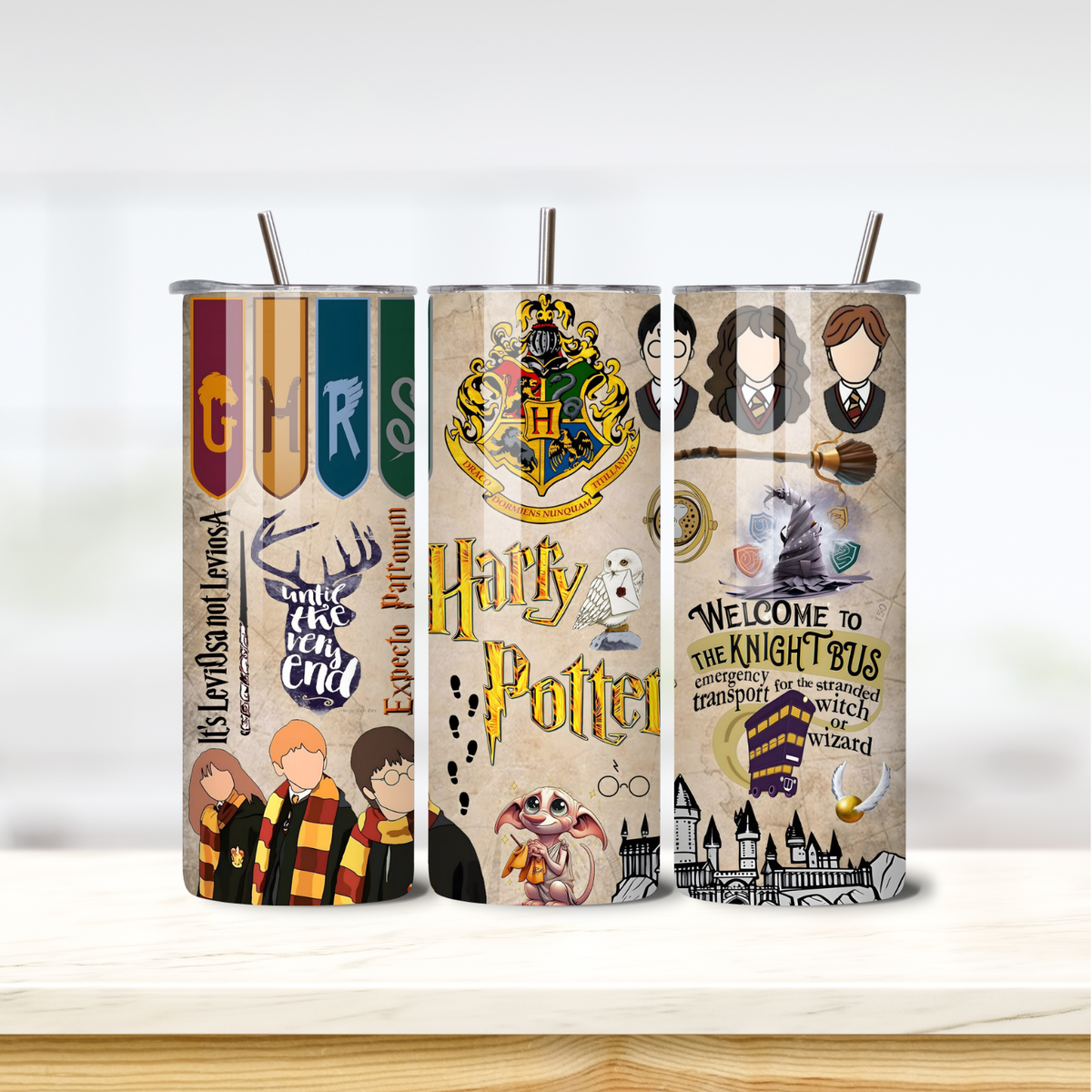 Potter Art 20oz skinny insulated tumbler