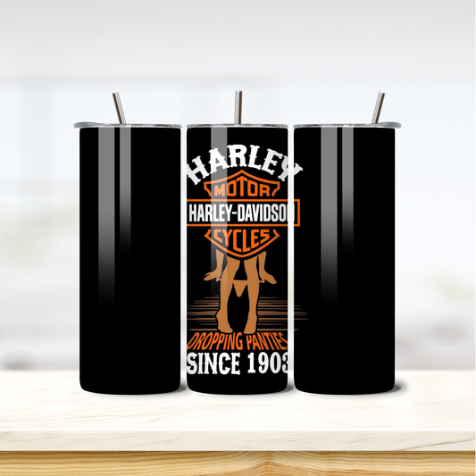 Harley 20oz skinny insulated tumbler