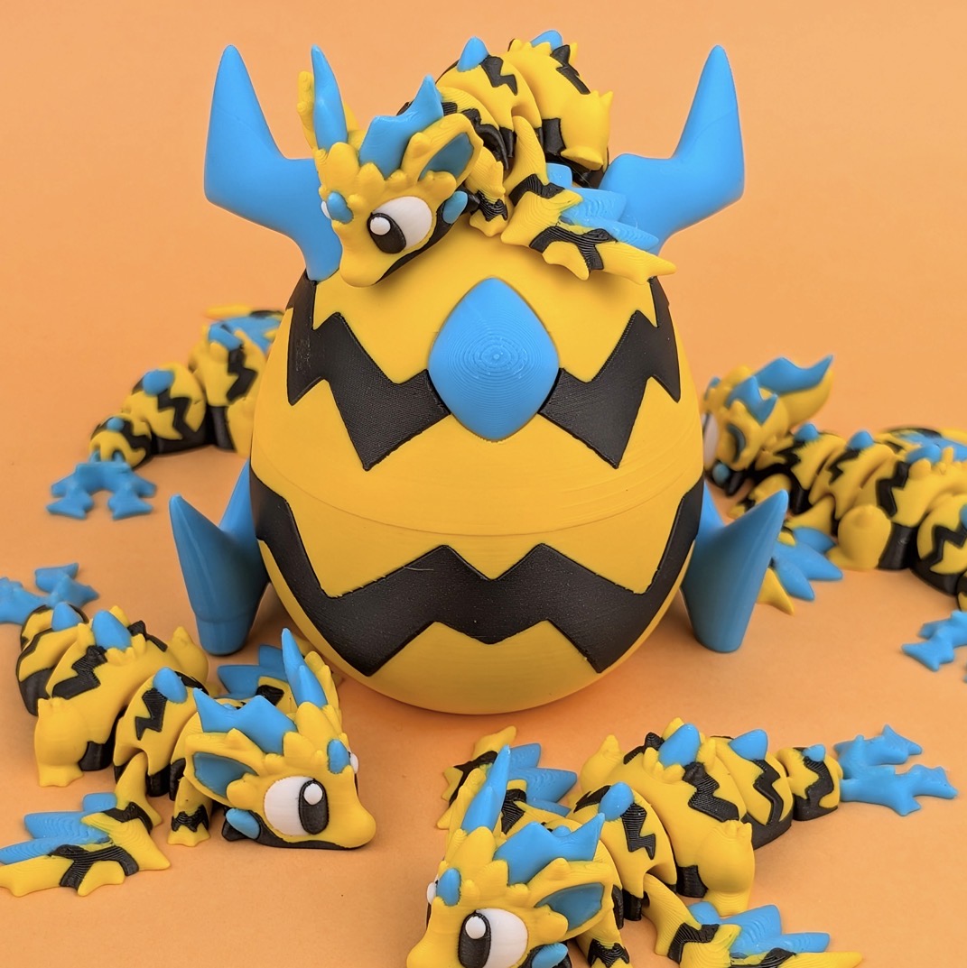 High Voltage Dragon with Matching Egg