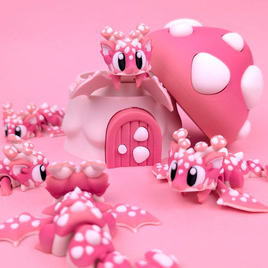 Mushroom Dragon with Matching Egg