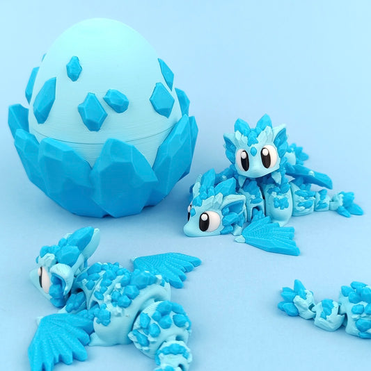 Crystal Dragon with Matching Egg