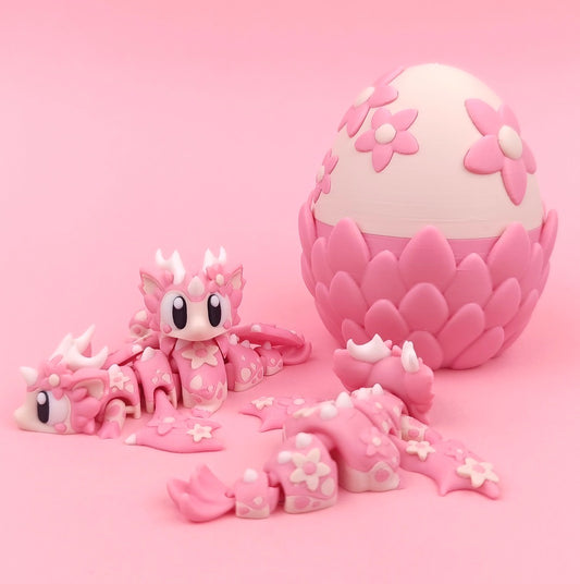 Flower Dragon with Matching Egg