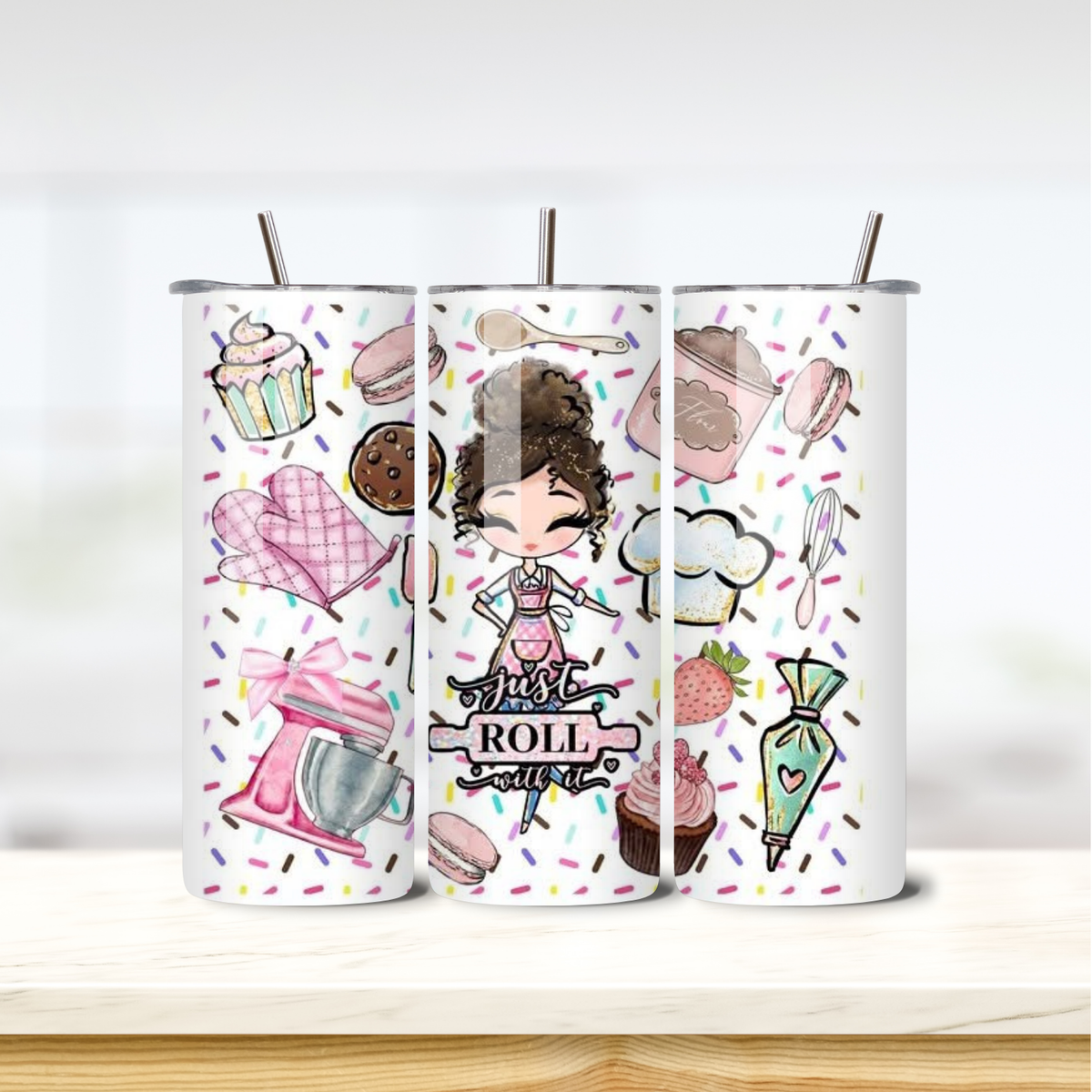 Just Roll 20oz skinny insulated tumbler