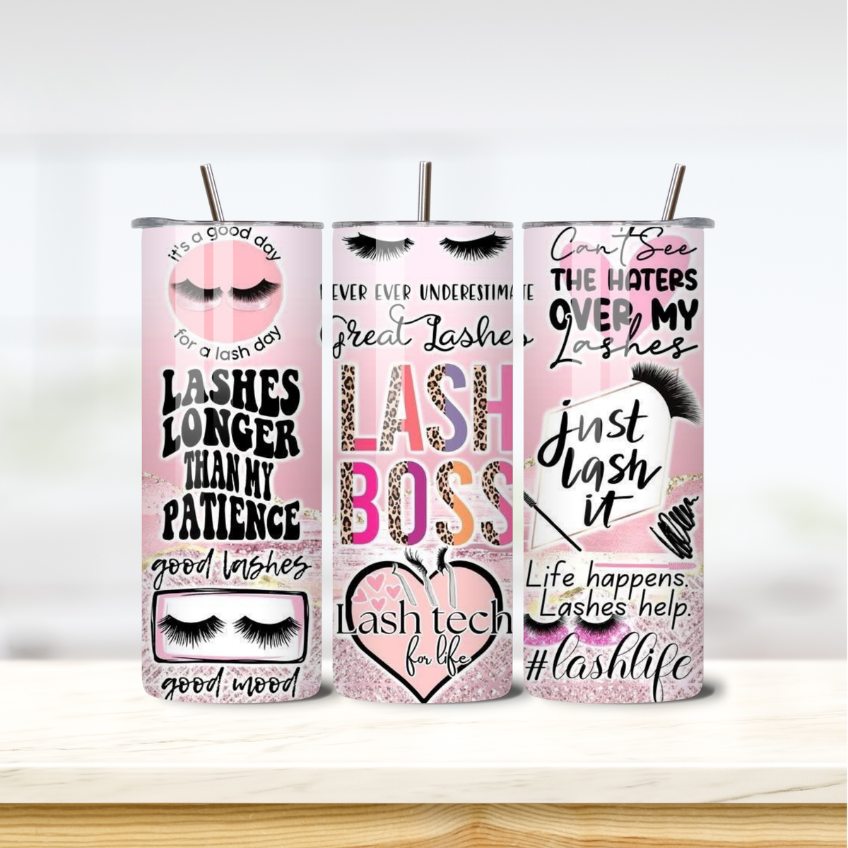 Lash Boss 20oz skinny insulated tumbler