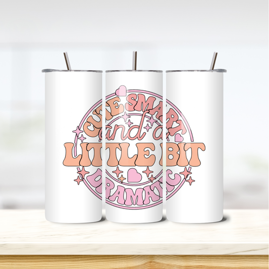 Little But Dramatic 20oz skinny insulated tumbler