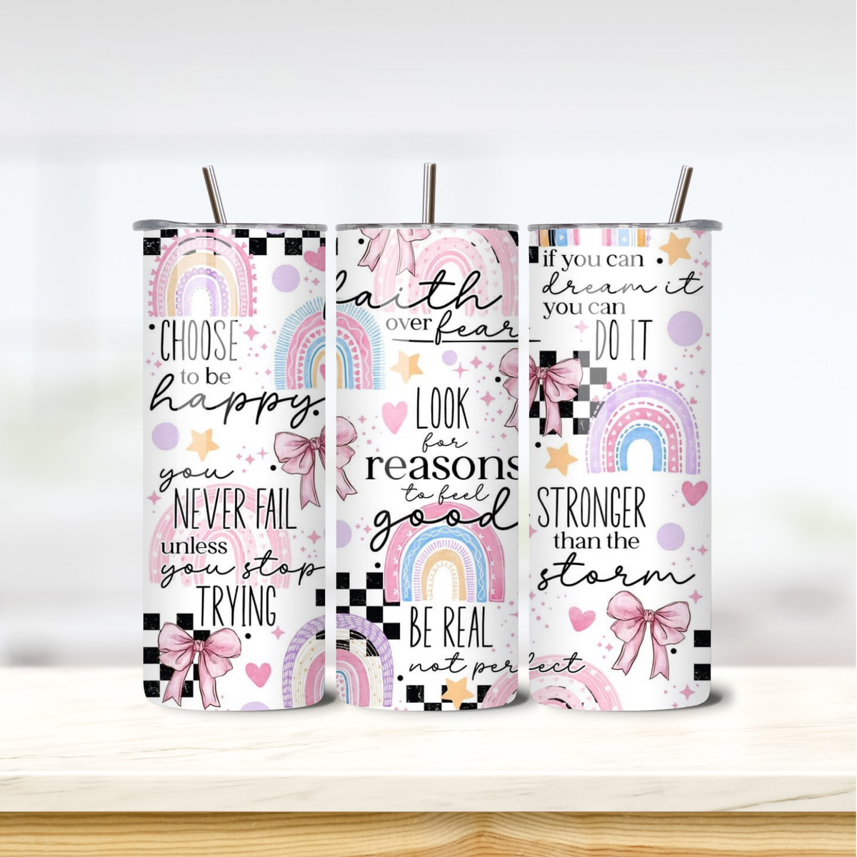 Look for Reasons 20oz skinny insulated tumbler