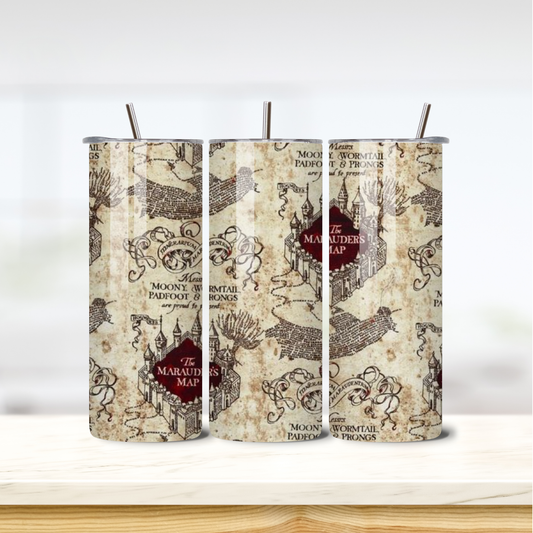 Marauder's Map 20oz skinny insulated tumbler