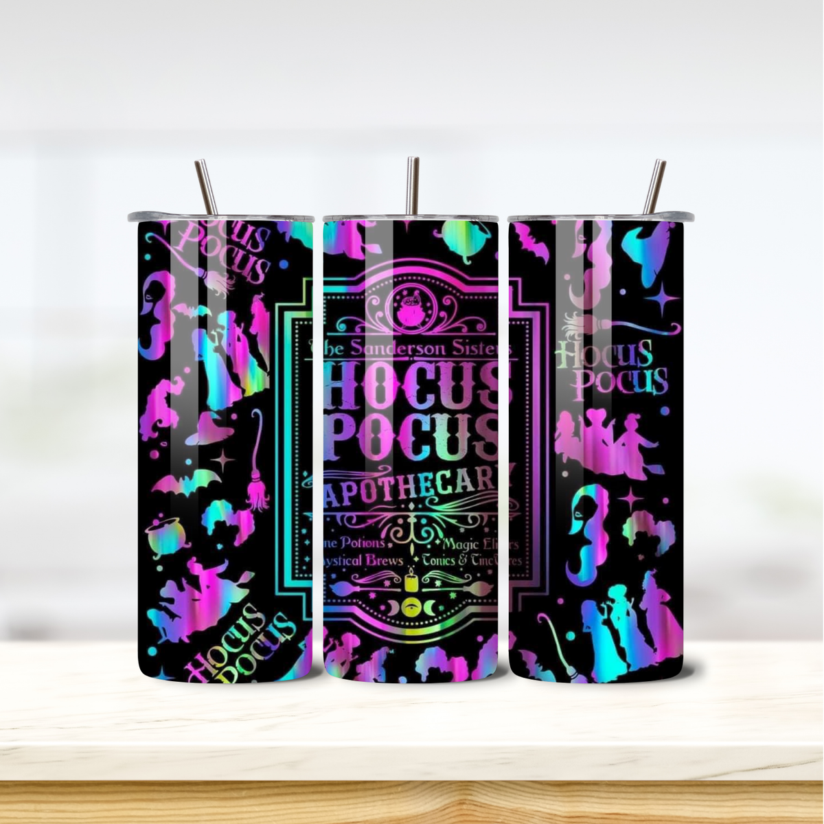 Pastel Hocus Pocus 20oz skinny insulated tumbler