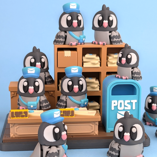 Pigeon Pocket Pal 3D printed figurine
