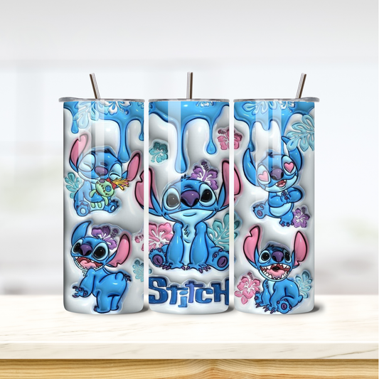 Puff Stitch 20oz skinny insulated tumbler