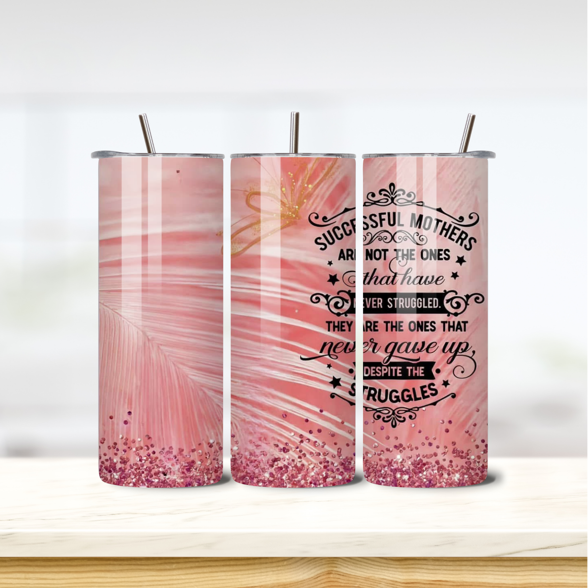 Successful Mothers 20oz skinny insulated tumbler