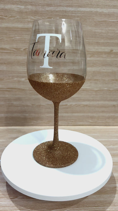 Glitter Wine Glass